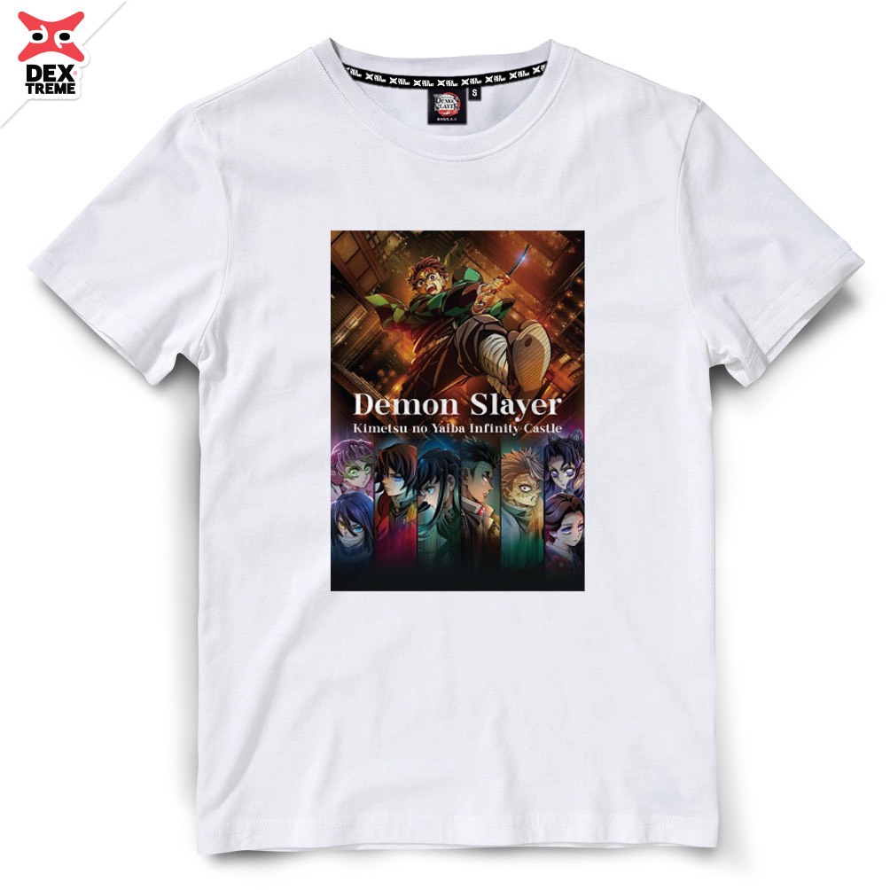 Dextreme เสื้อ ดาบพิฆาตอสูร Demon Slayer (DYB-MV01) Tees Demon Slayer Infinity Castle สีดำ และ สีขาว